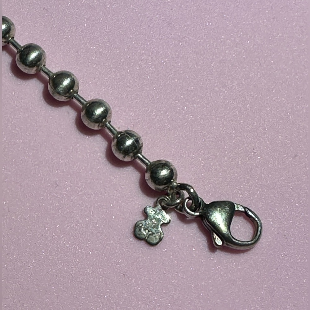 TOUS: Silver Beaded Charm Bracelet (USED) - Picture 3 of 13